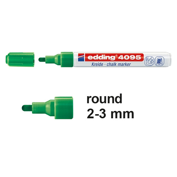 Edding 4095 green chalk marker (2mm - 3mm round) 4-4095004 200900 - 1
