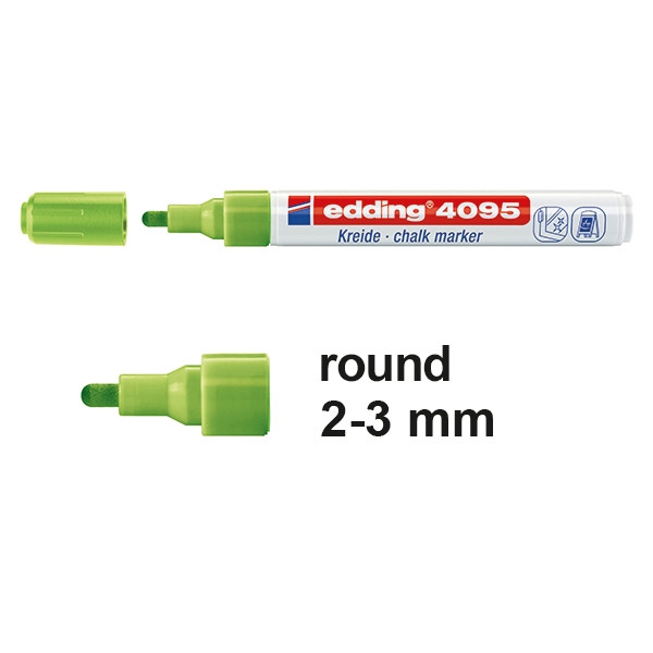 Edding 4095 light green chalk marker (2mm - 3mm round) 4-4095011 200901 - 1