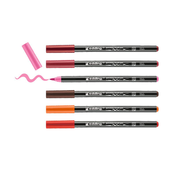 Edding 4200 Warm porcelain brush pen (6-pack) 239301 - 1