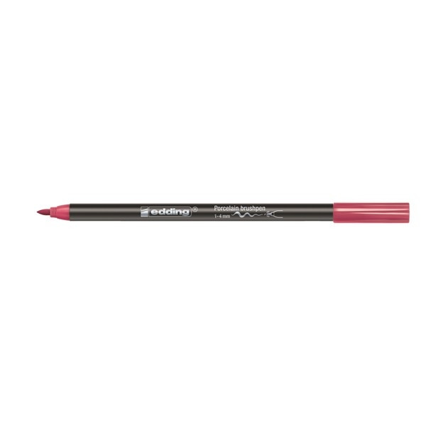 Edding 4200 carmine red porcelain brush pen (10-pack) 239815 - 1