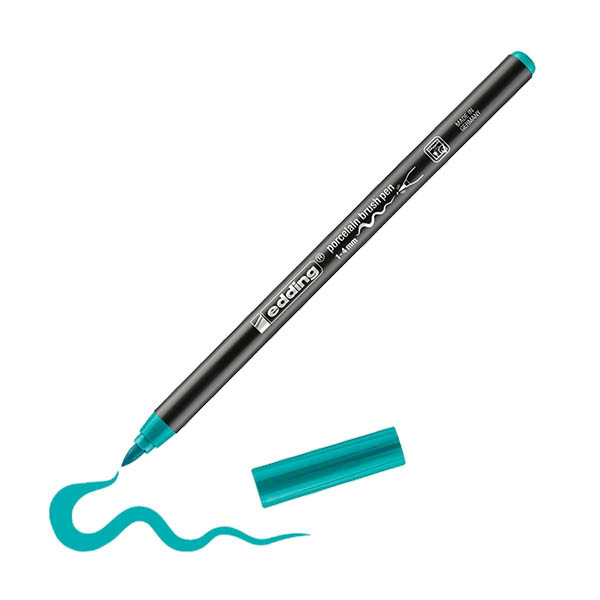 Edding 4200 turquoise porcelain brush pen 239296 - 1
