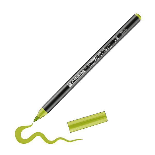 Edding 4200 yellow-green porcelain brush pen 201053 - 1