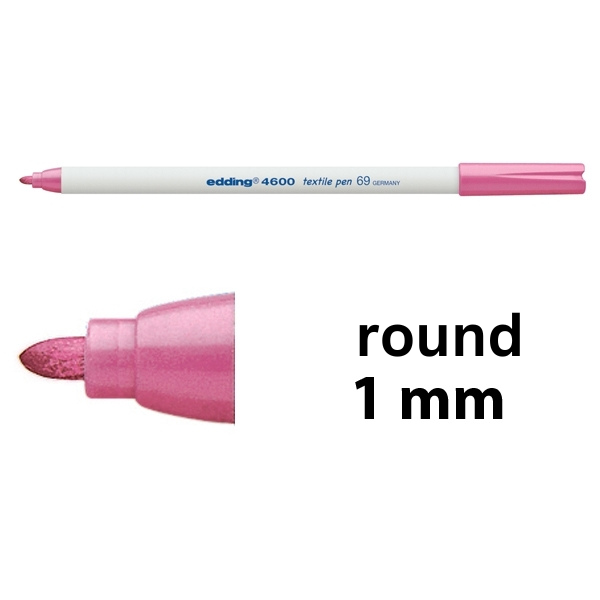 Edding 4600 neon pink textile marker 4-4600069 200915 - 1