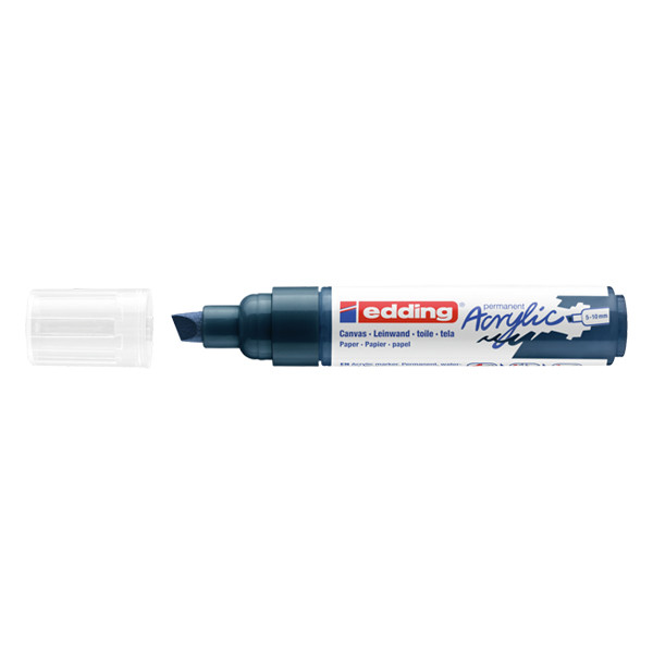 Edding 5000 elegant midnight blue acrylic marker (5mm - 10mm chisel) 4-5000933 240155 - 1