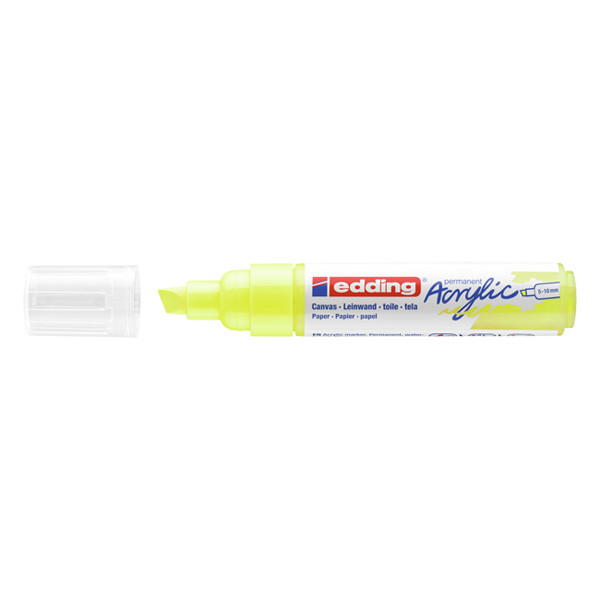 Edding 5000 neon yellow acrylic marker (5mm - 10mm chisel) 4-5000065 240132 - 1