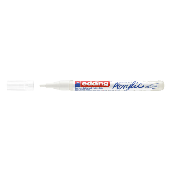 Edding 5300 traffic white acrylic marker (1mm - 2mm round) 4-5300922 240197 - 1