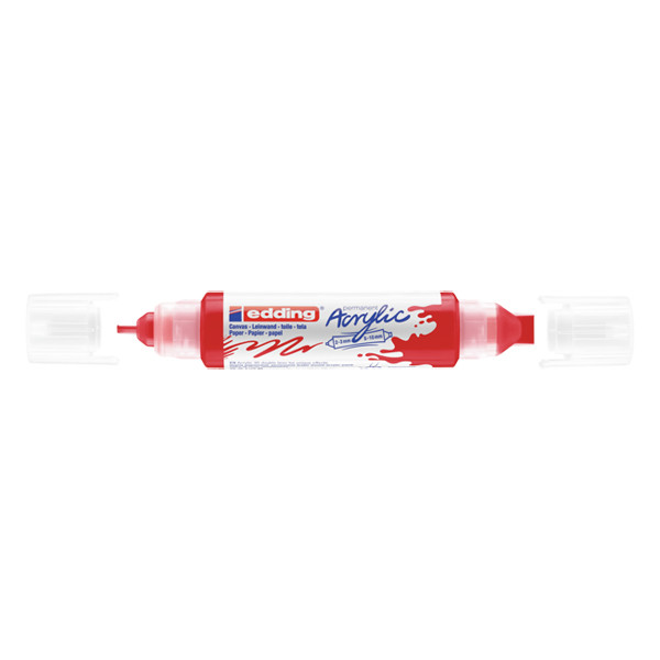 Edding 5400 traffic red 3D acrylic double liner (2mm - 3mm / 5mm - 10mm) (10-pack)  240307 - 1