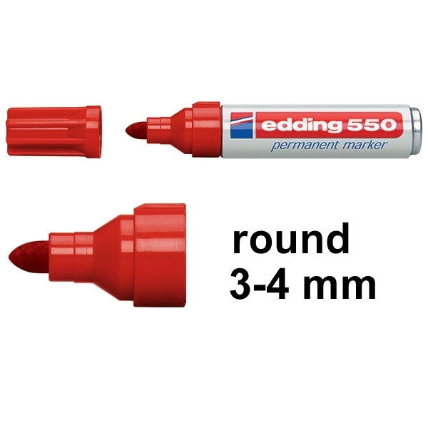 Edding 550 red permanent marker 4-550002 200832 - 1