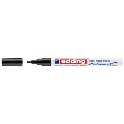 Edding 750 black gloss paint marker (2mm - 4mm round) 4-750-9-001 240500 - 1