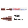 Edding 750 gloss paint marker brown (2mm - 4mm round) (10-pack) 239449 - 1