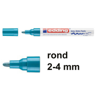 Edding 750 gloss paint marker light blue (2 - 4 mm round)(10-pack)  239452