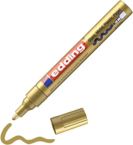 Edding 750 gold gloss paint marker (2mm - 4mm round) 4-750-9-053 240507 - 1