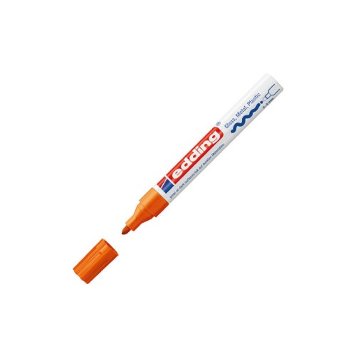 Edding 750 orange gloss paint marker (2mm - 4mm round) 4-750-9-006 240505 - 1