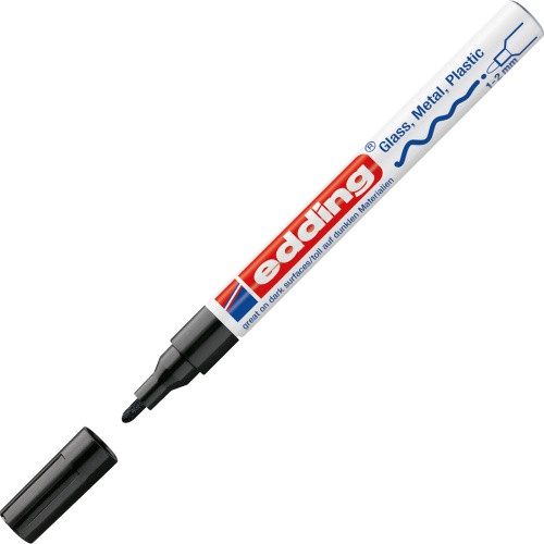 Edding 751 black gloss paint marker (1mm 2mm round) Edding 123ink.ie
