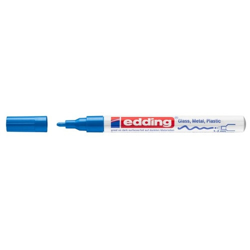 Edding 751 blue gloss paint marker (1mm - 2mm round) 4-751-9-003 240511 - 1