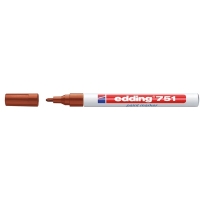 Edding 751 brown gloss paint marker (1mm - 2mm round) 4-751-9-007 200608