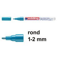 Edding 751 gloss paint marker light blue (1 - 2 mm round)(10-pack)  239466