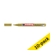 Edding 751 gold gloss paint marker (1mm - 2mm round) (10-pack)