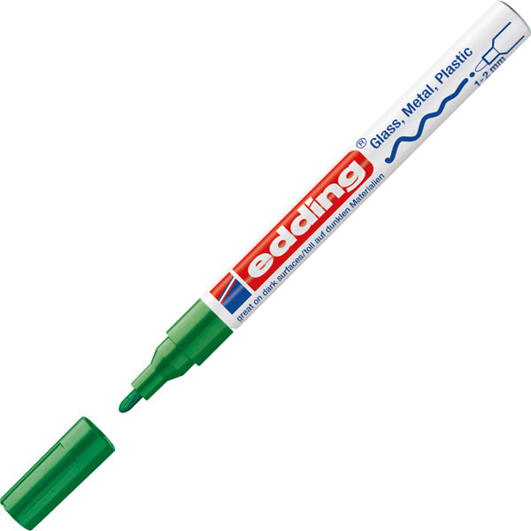 Edding 751 green gloss paint marker (1mm - 2mm round) 4-751-9-004 240512 - 1