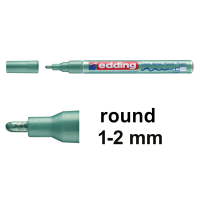 Edding 751 green metallic gloss paint marker (1mm - 2mm round) 4-751-9-074 239371