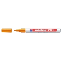 Edding 751 orange gloss paint marker (1mm - 2mm round) 4-751-9-006 200606