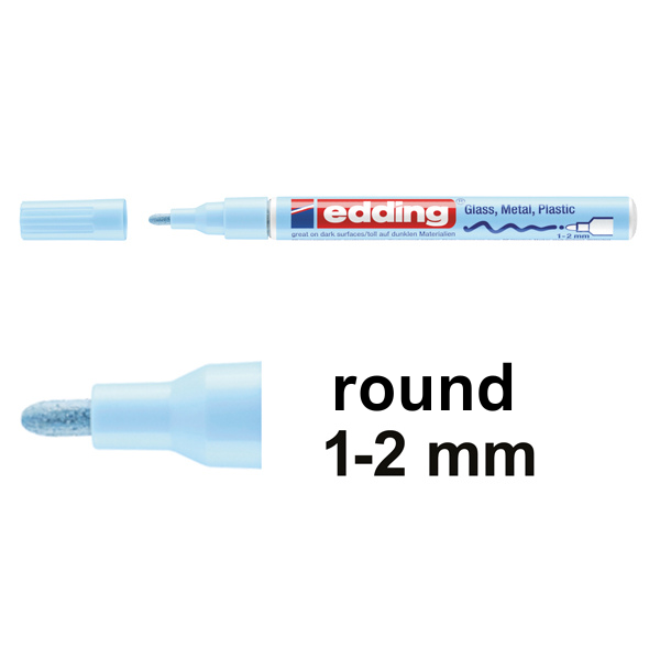 Edding 751 pastel blue gloss paint marker (1mm - 2mm round) 4-751-9-139 239377 - 1