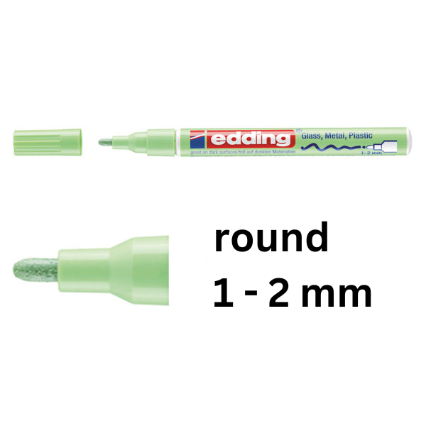Edding 751 pastel green gloss paint marker (1mm - 2mm round) 4-751-9-137 239375 - 1