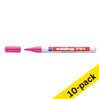 Edding 751 pink gloss paint marker (1mm - 2mm round) (10-pack)