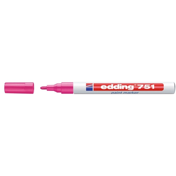 Edding 751 pink gloss paint marker (1mm - 2mm round) 4-751-9-009 200612 - 1