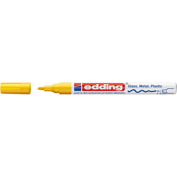 Edding 751 yellow gloss paint marker (1mm - 2mm round) 4-751-9-005 240513 - 1