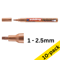 Edding 753 copper calligraphy gloss paint marker (1mm - 2.5mm) (10-pack)  239900