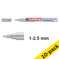 Edding 753 silver calligraphy gloss paint marker (1mm - 2.5mm) (10-pack)  239902