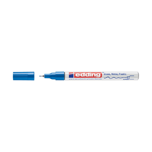 Edding 780 blue gloss paint marker (0.8mm round) 4-780-9-003 200628 - 1