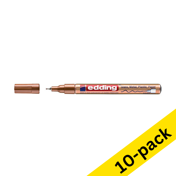 Edding 780 copper gloss paint marker (0.8mm round) (10-pack)  239478 - 1