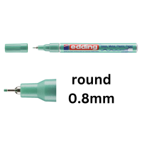 Edding 780 metallic green gloss paint marker (0.8mm round) 4-780-9-074 239379