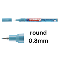 Edding 780 metallic light blue gloss paint marker (0.8mm round) 4-780-9-070 239378