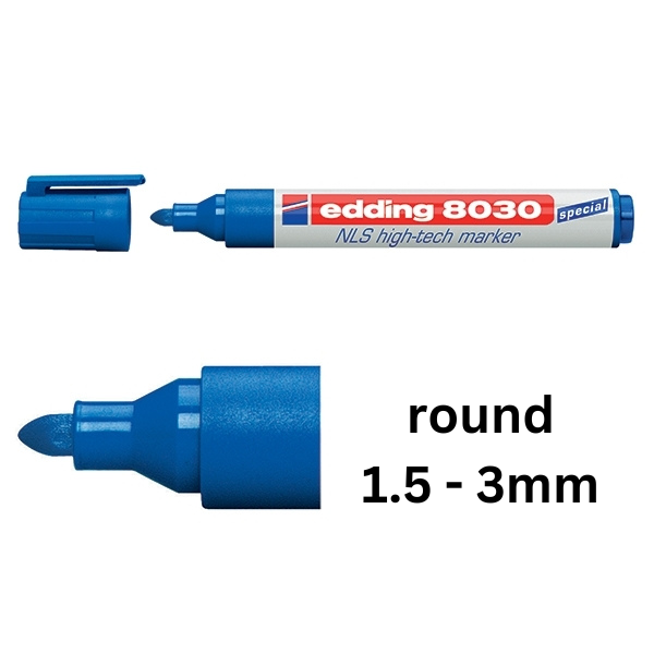 Edding 8030 NLS high-tech blue marker 4-8030003 239196 - 1