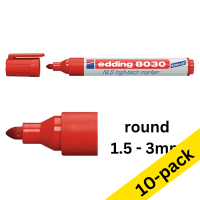 Edding 8030 NLS high-tech red marker (10-pack)  239910