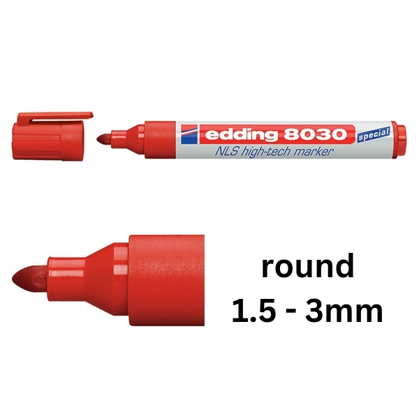 Edding 8030 NLS high-tech red marker 4-8030002 239195 - 1