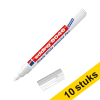 Edding 8046 white industrial permanent marker, 1mm - 3mm round (10-pack) 240600 - 1