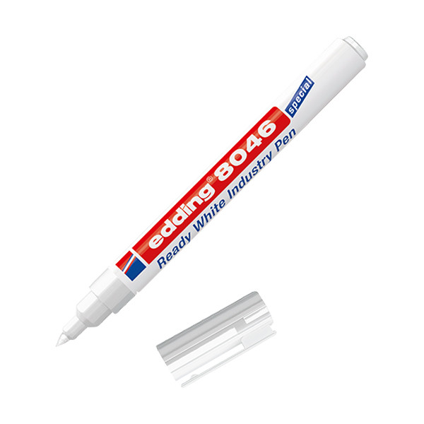 Edding 8046 white industrial permanent marker, 1mm - 3mm round 4-8046049 240599 - 1