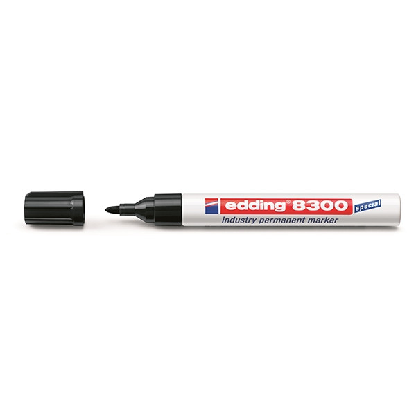 Edding 8300 black industrial permanent marker, 1.5mm-3mm round 4-8300001 239308 - 1
