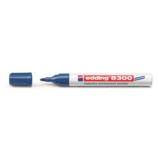 Edding 8300 blue industrial permanent marker, 1.5mm - 3mm round (10-pack) 239548 - 1