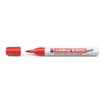 Edding 8300 industrial red permanent marker,  1.5mm - 3mm round 4-8300002 239309