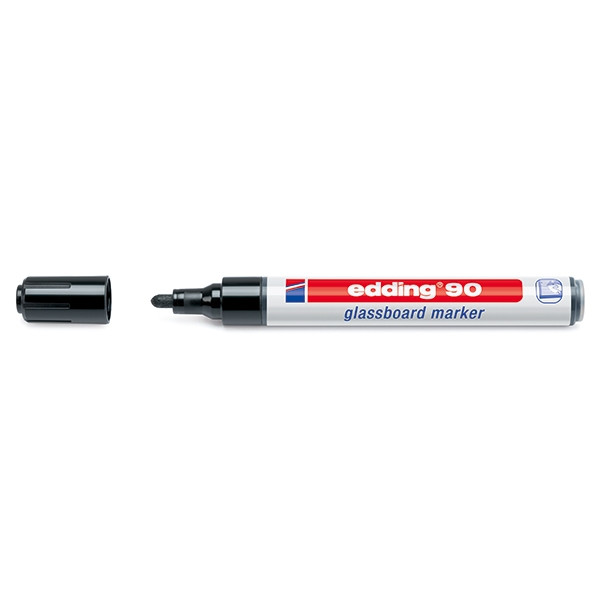 Edding 90 black glassboard marker (2mm - 3mm round) (10-pack) 239544 - 1