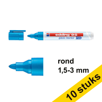 Edding 95 light blue glassboard marker (1.5mm - 3mm round) (10-pack)