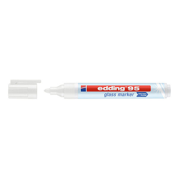 Edding 95 white glassboard marker (1.5mm - 3mm round) 4-95049 240590 - 1