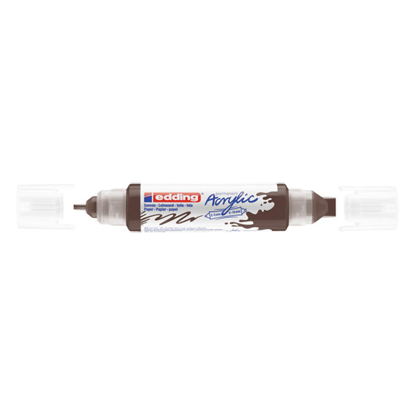 Acrylic double marker 2 - 3 mm / 5 - 10mm | Edding 5400 | chocolate brown 240214 - 1