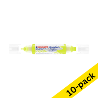 Acrylic double marker 2 - 3 mm / 5 - 10mm | Edding 5400 | neon yellow | 10-pack