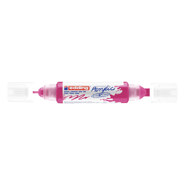 Acrylic double marker 2 - 3 mm / 5 - 10mm | Edding 5400 | telemagenta 240215 - 1